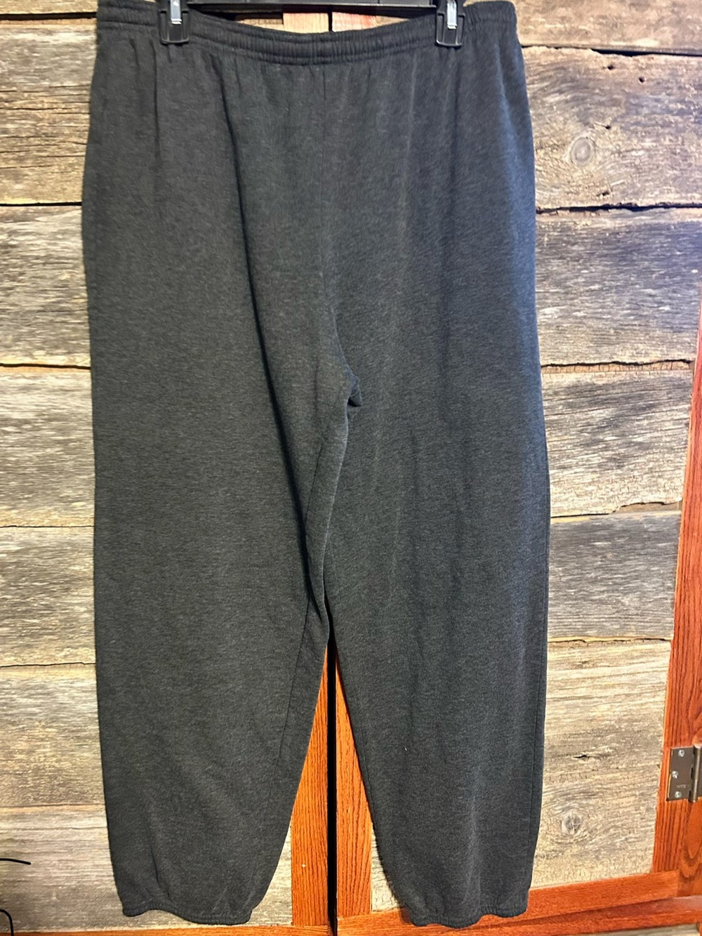 Men's Charcoal Gray Casual Sweatpants - Comfortable Everyday Lounge Pants Size L